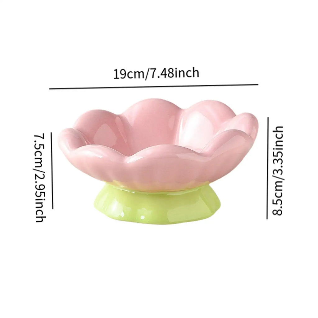 Elevated Tulip Cat Feeder