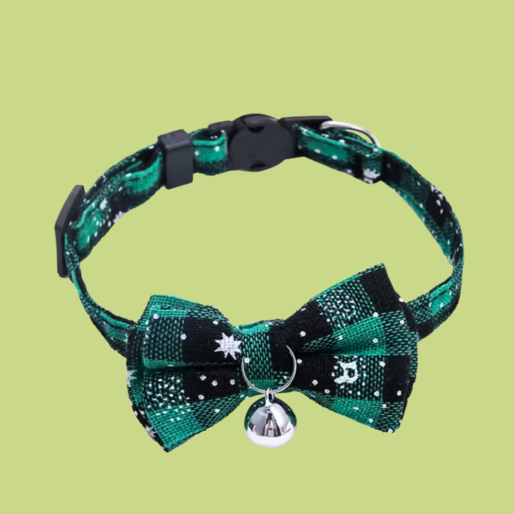 Christmas Plaid Cat Collar