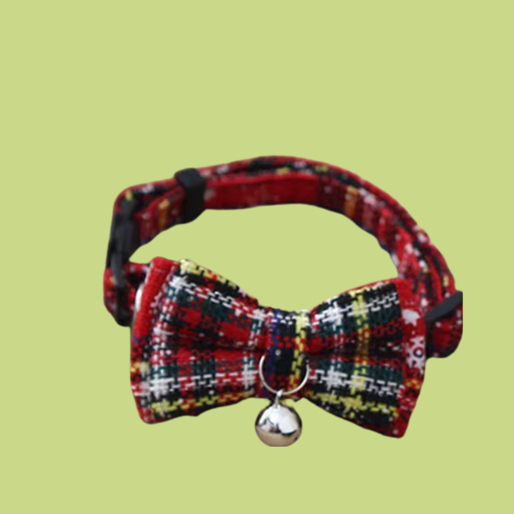 Cat Plaid Christmas Collar