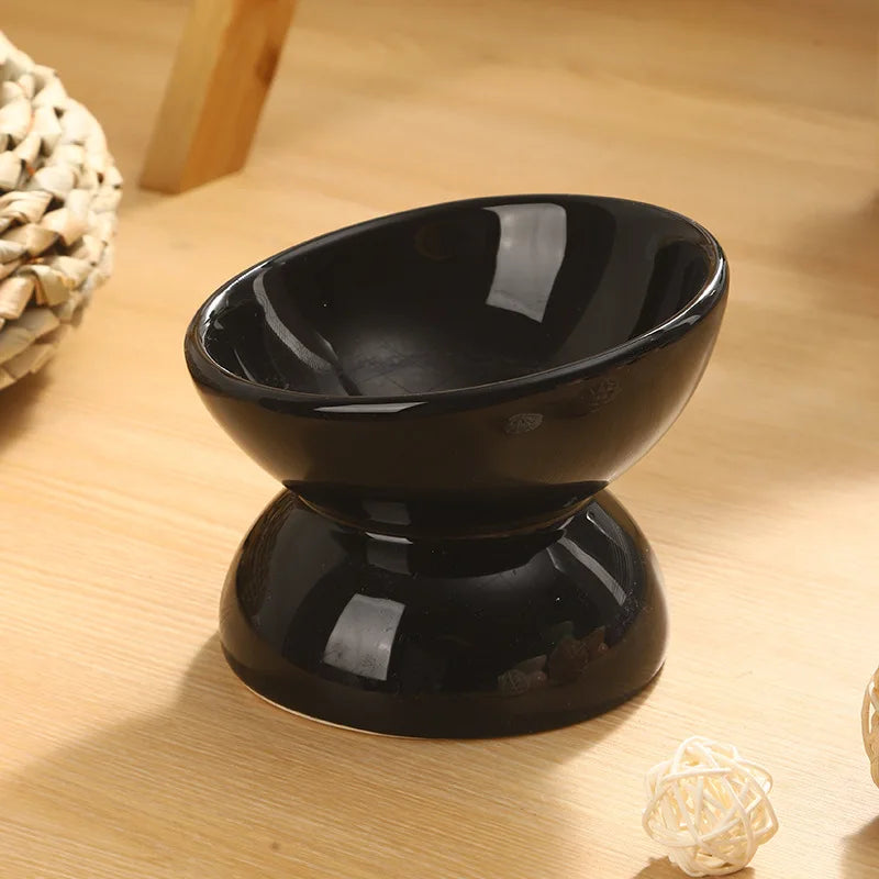Ceramic Elevated Cat Bowl
