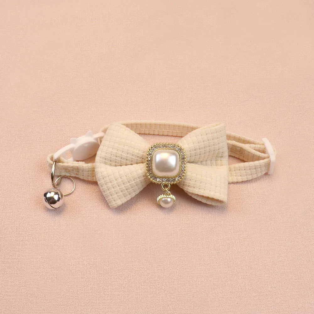 Vintage Faux Pearl Cat Collar