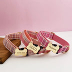 Customizable Dog Collar - Classic Plaid Barkberry
