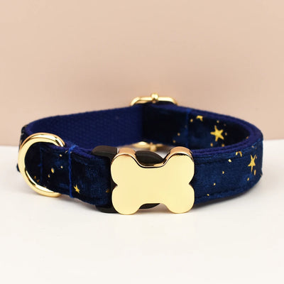 Customizable Dog Collar - Celestial Blue