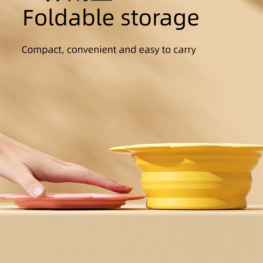 Portable Flower Pet Travel Feeder