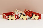 Customizable Dog Collar - Geometric Red Arrow