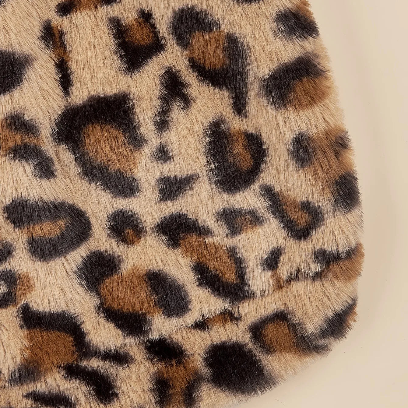 Fuzzy Leopard Plush Hoodie