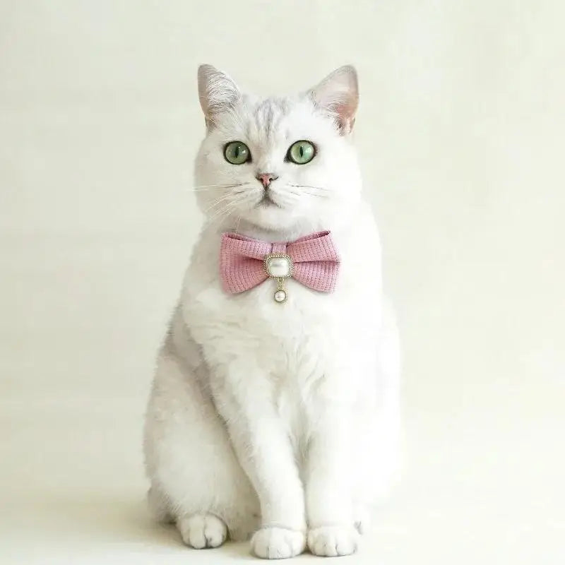 Vintage Faux Pearl Cat Collar