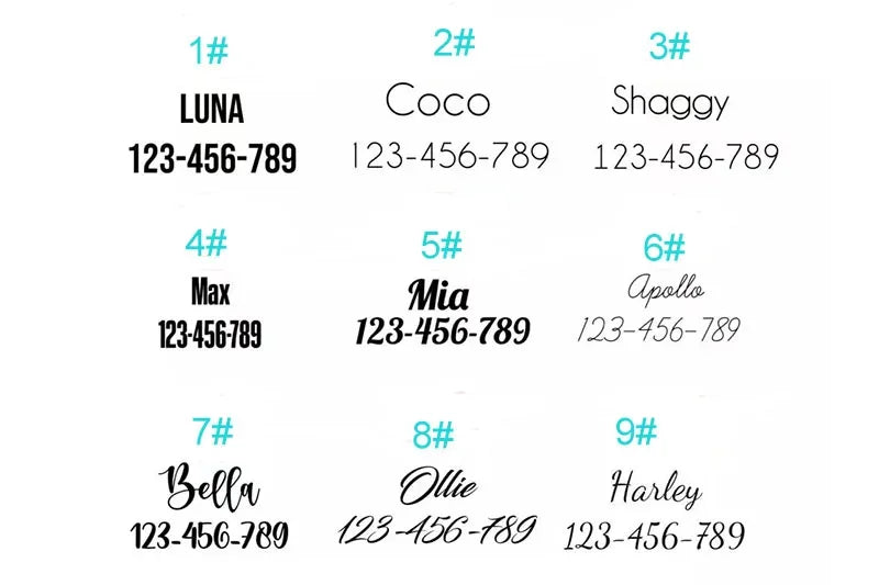 Customizable Dog Collar - Free Engraving