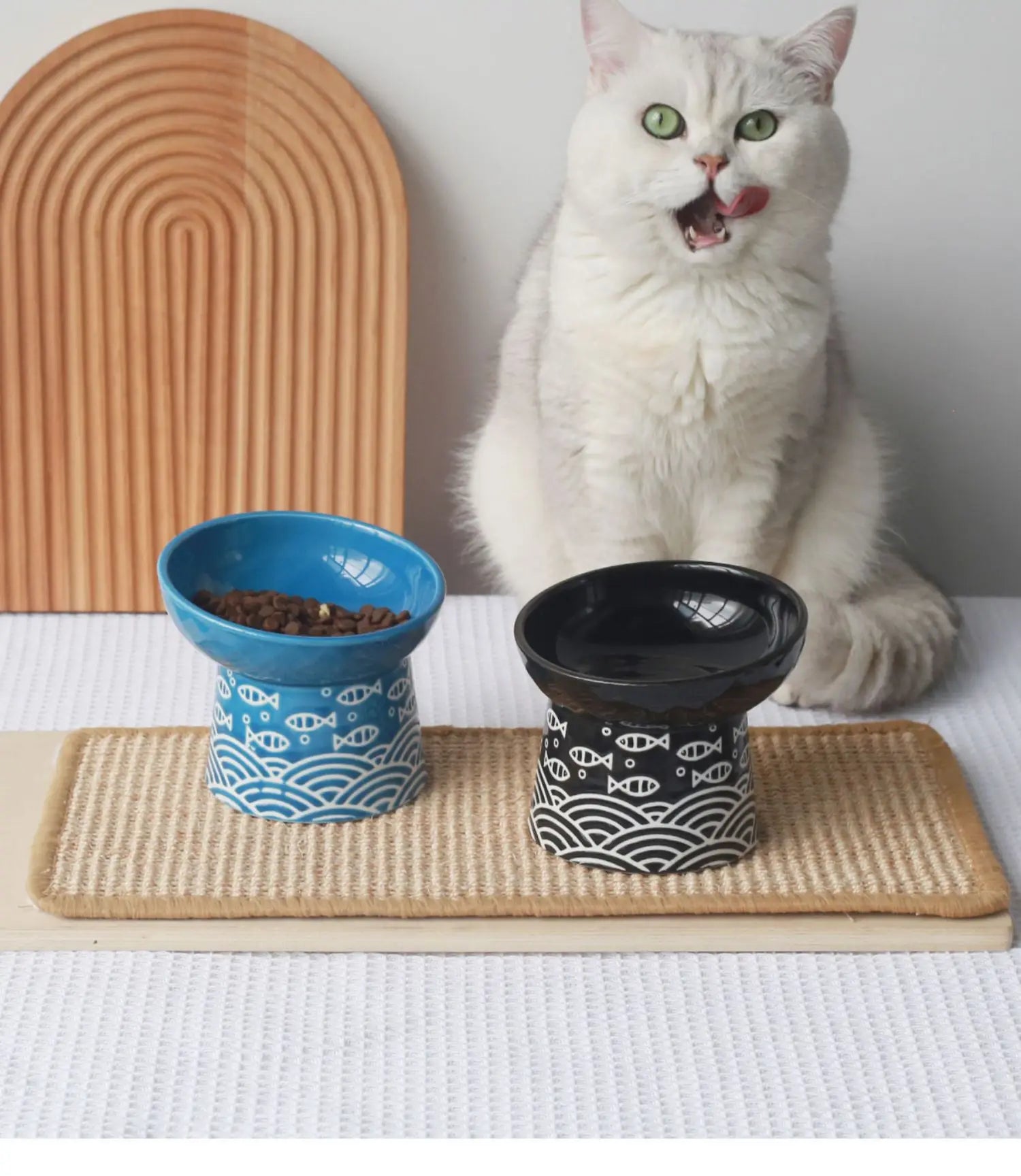 Ceramic Raised Cat Bowl