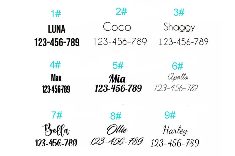 Customizable Dog Collar - Free Engraving
