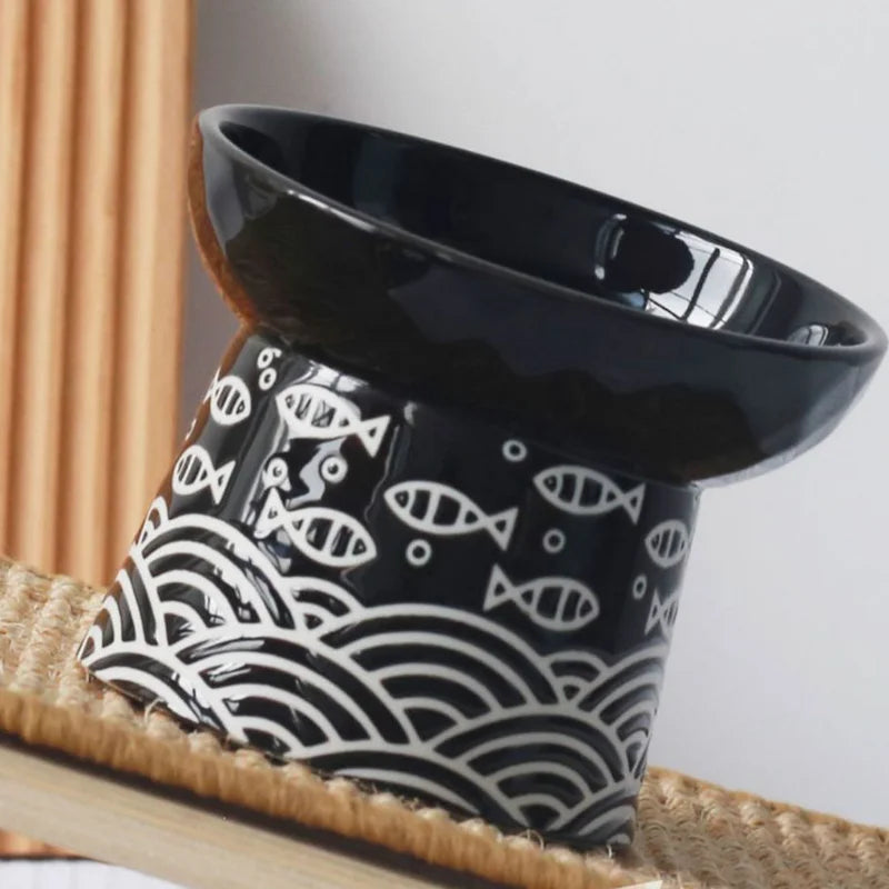 Ceramic Raised Cat Bowl