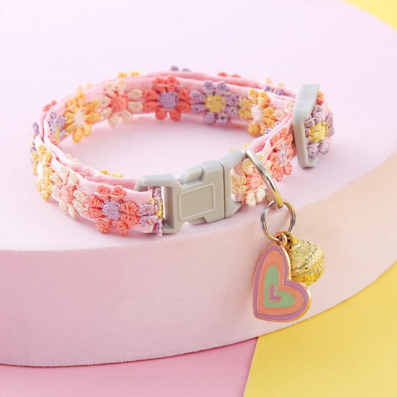 Colorful Lace Cat Collar