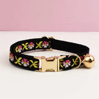 Bundle - Customizable Collar + Leash - Midnight Rose