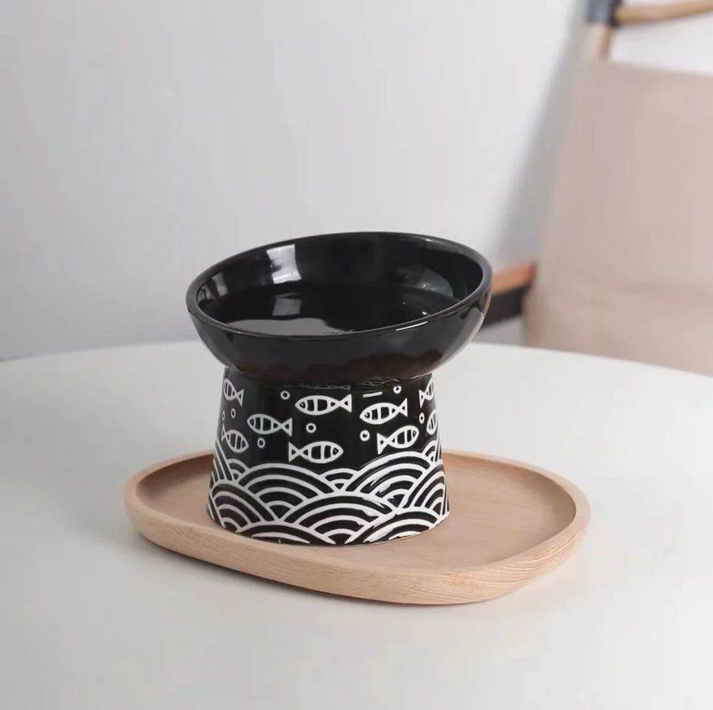 Ceramic Raised Cat Bowl