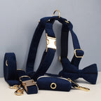 Bundle - Customizable 4pc Set - Navy Corduroy - Dog
