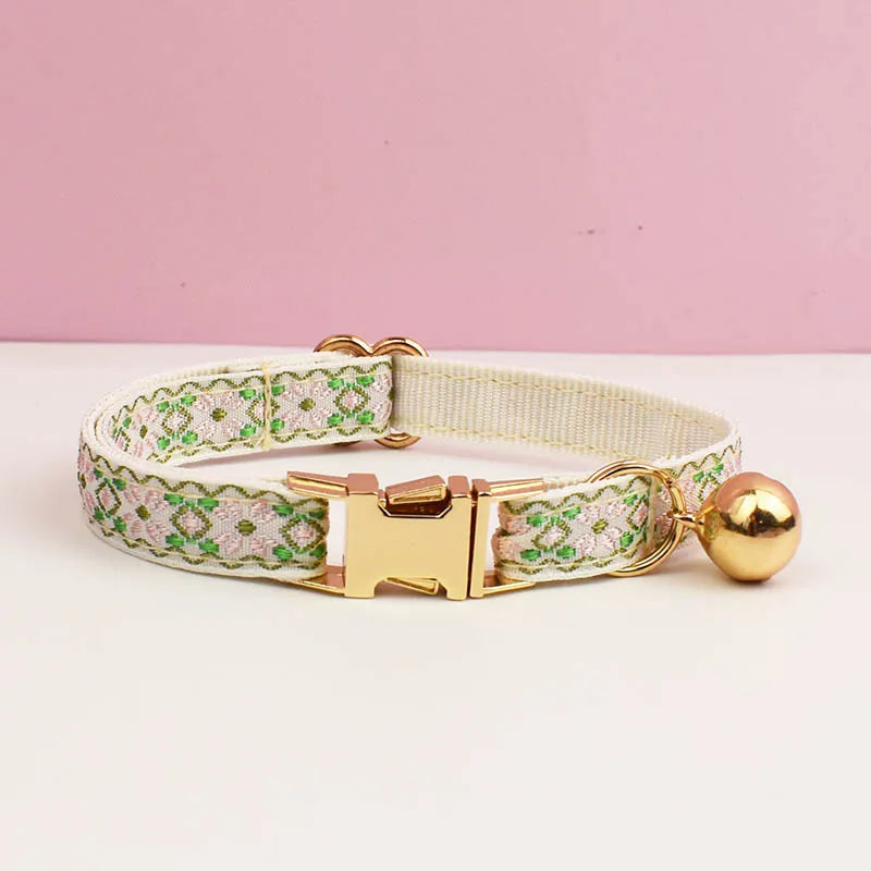 Bundle - Customizable Collar + Leash - Ivy Floral