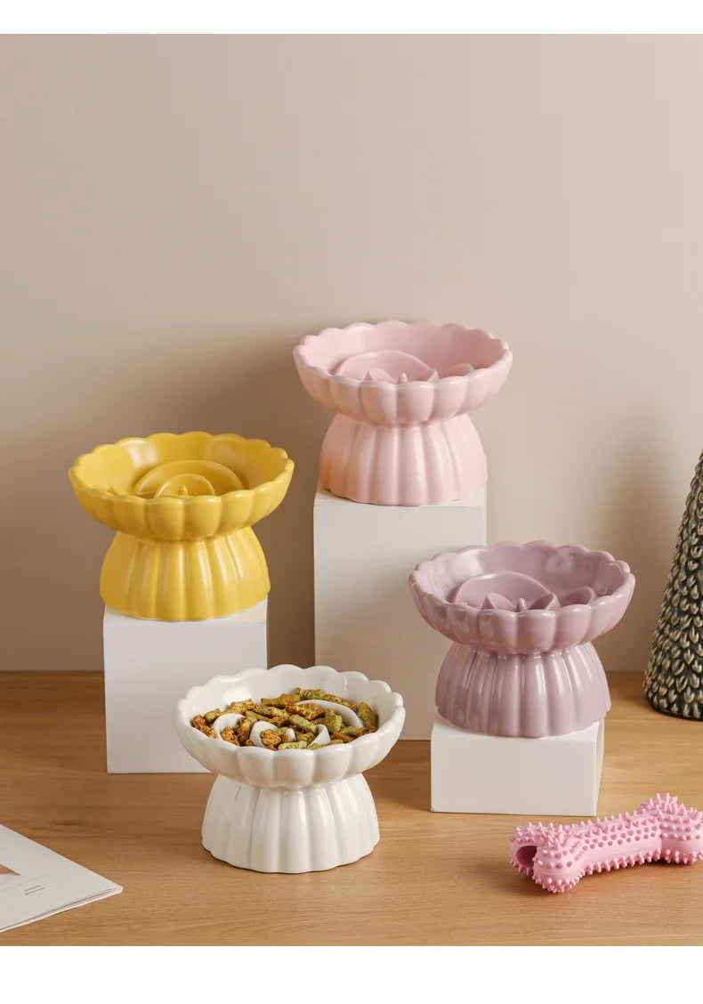 Petal Bloom Elevated Puzzle Feeder