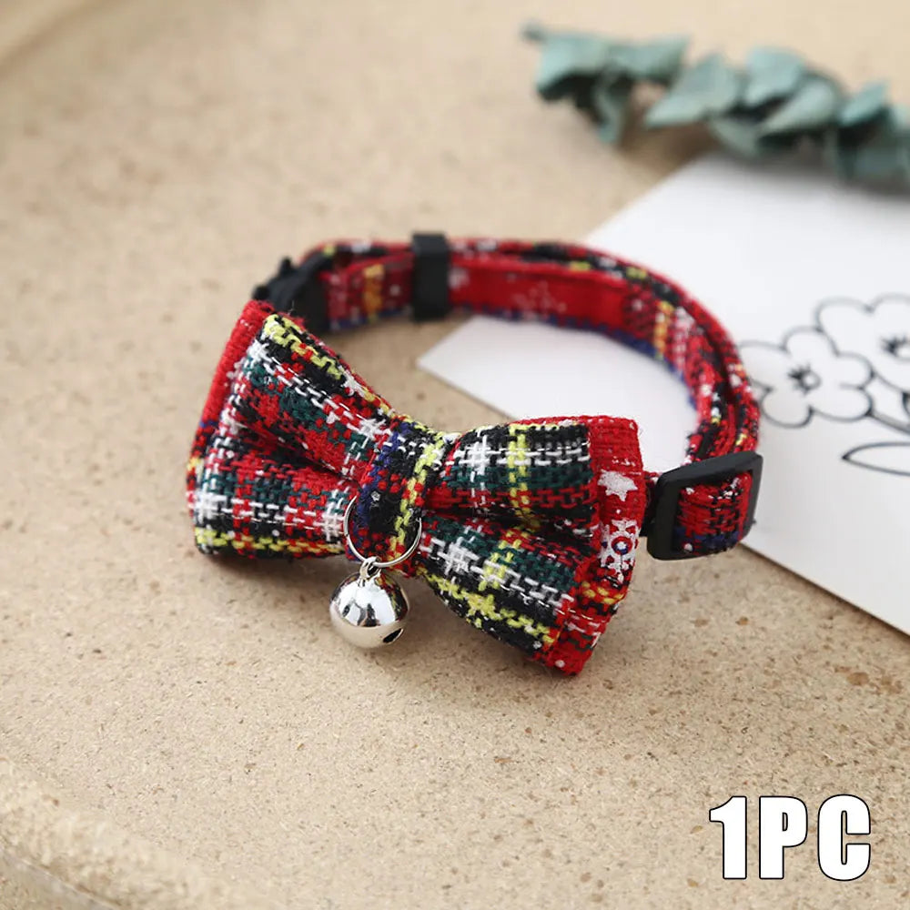 Cat Plaid Christmas Collar