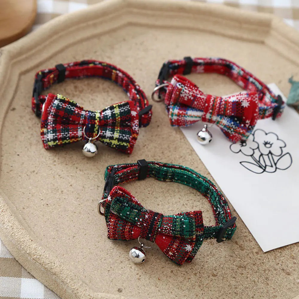 Cat Plaid Christmas Collar