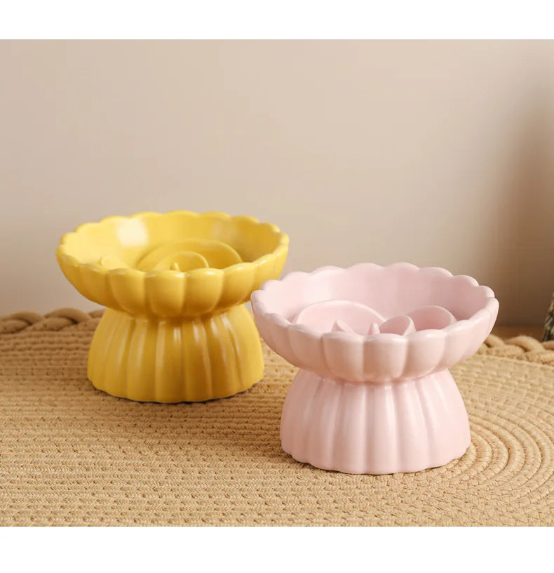 Petal Bloom Elevated Puzzle Feeder